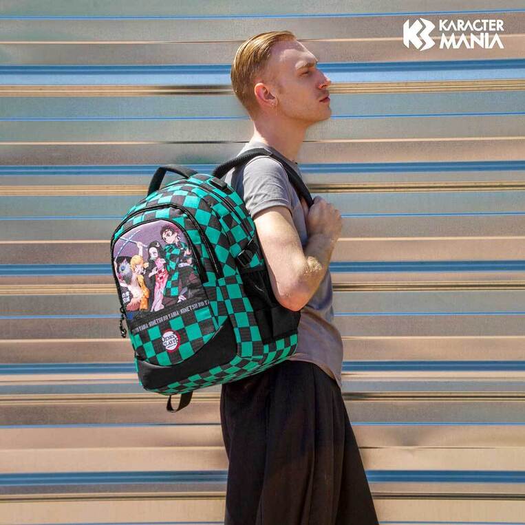 Demon Slayer Multicolour PLUS Running Backpack Akushon - KMN06582