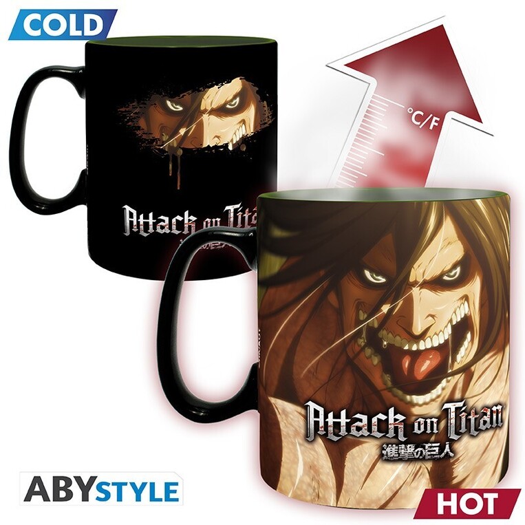 Attack on Titan - Mug HeatChange -460ml (ceramic) - Titan Eren - ABYMUGA436
