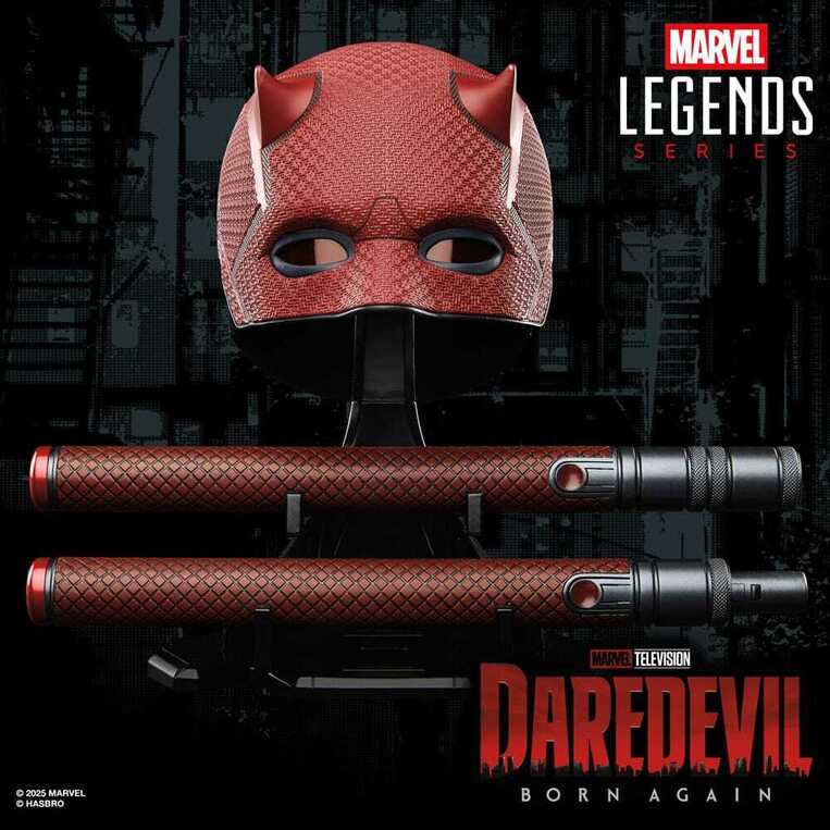 Marvel Daredevil: Born Again Premium Roleplay Mask and Billy Club - G1598