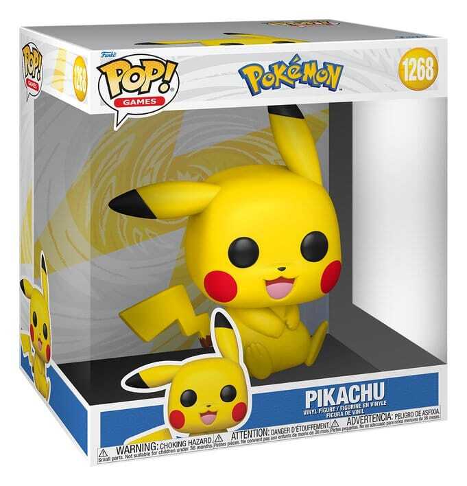 Funko Pop! Jumbo: Pokemon - Pikachu (Sitting) #1268 Super Sized Jumbo Vinyl Figure