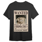 One Piece Roronoa Zoro Wanted T-shirt - 6894- M