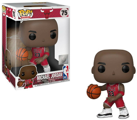 Funko POP! NBA - Michael Jordan (Red Jersey) #75 Jumbosized Figure