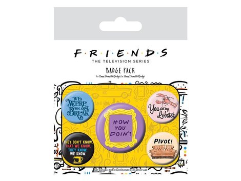 Friends (Quotes) Badge Pack Set (Pack Of 5) - BP80673