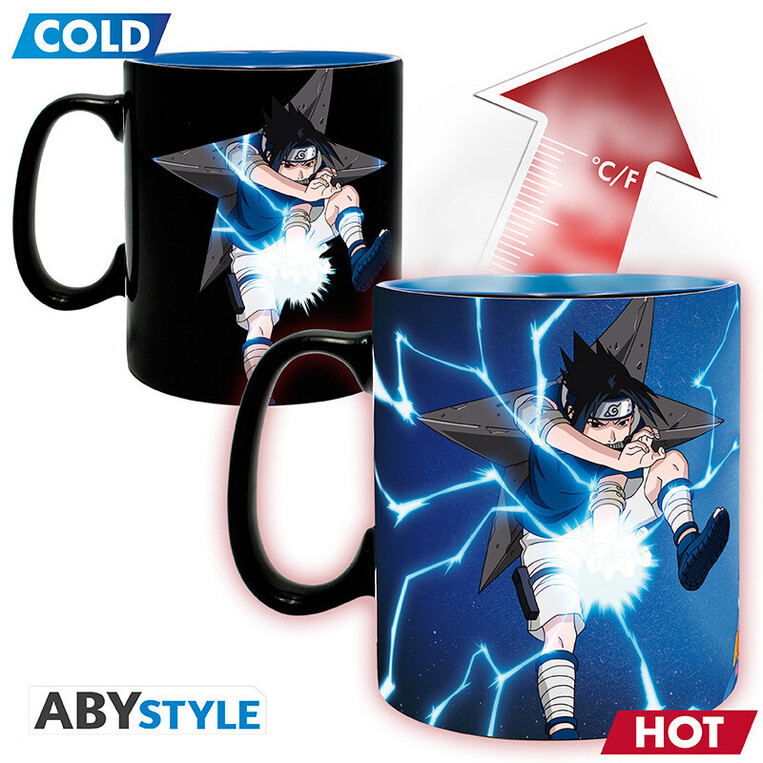 Naruto - Mug Heat Change - 460 ml- Naruto & Sasuke - ABYMUGA500