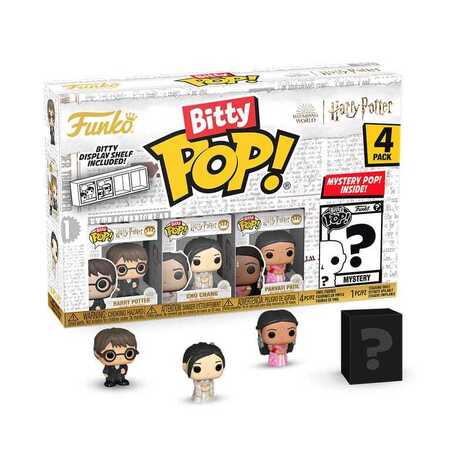 Funko Bitty POP! Harry Potter - Harry Potter, Cho Chang, Parvati Patil & Chase Mystery 4-Pack Figures 
