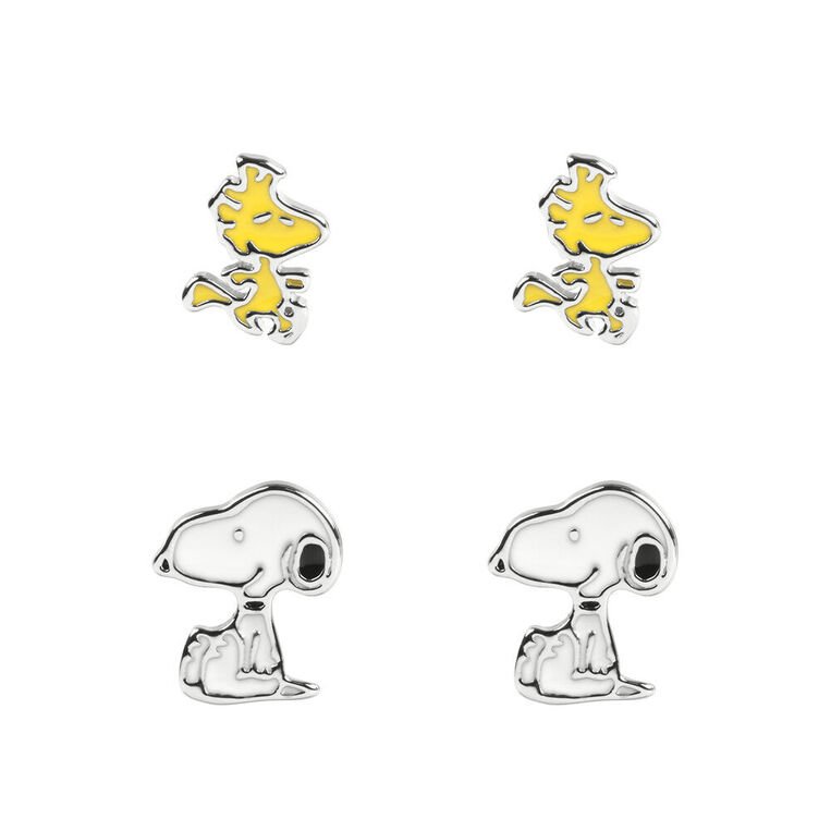 Snoopy Peanuts Set 2 Pairs of Earrings (metal) - SF00851SL.PH