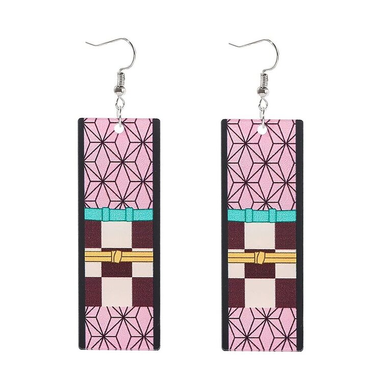Demon Slayer: Kimetsu no Yaiba Nezuko Acrylic Charm Earrings - EAR103