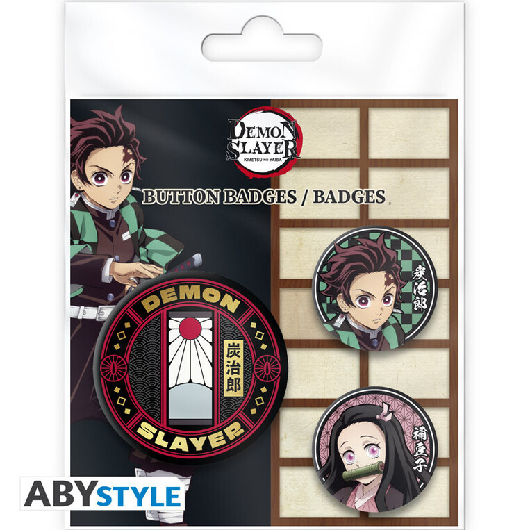Demon Slayer Badge Pack - Tanjiro & Nezuko - ABYACC574