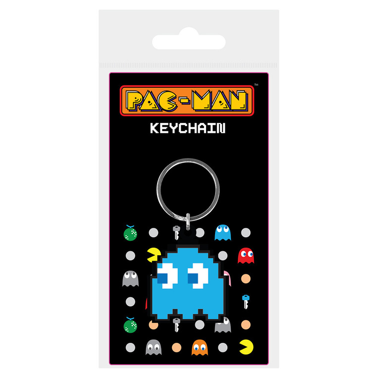 Pac-Man (Blue) Pvc Keychain - RK39336C