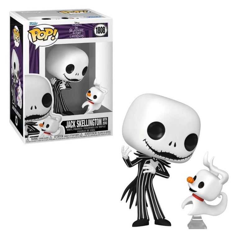 Funko Pop! Disney: The Nightmare Before Christmas - Jack Skellington with Zero #1808 Vinyl Figure