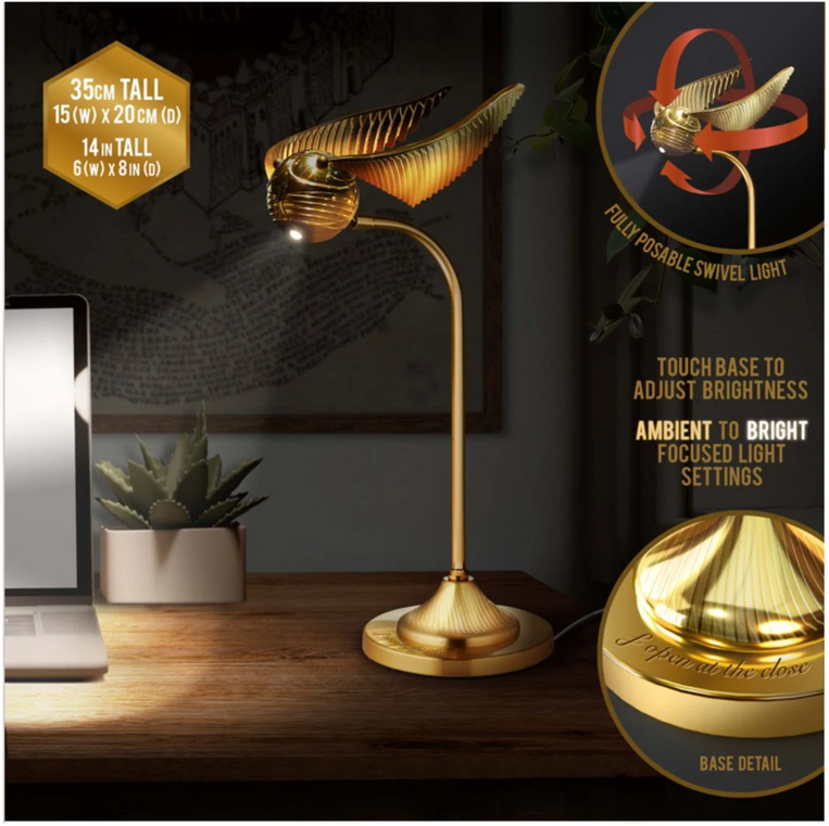 Harry Potter Golden Snitch Posable Desk Lamp - PP12796HP
