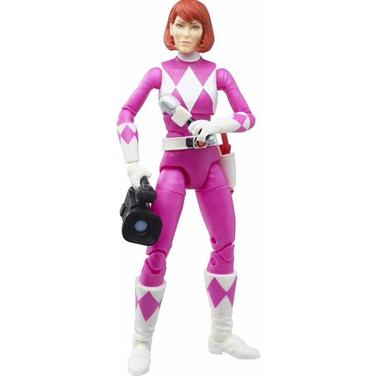 Power Rangers X Teenage Mutant Ninja Turtles Michelangelo Yellow Ranger and April O'Neil Pink Ranger - F2967