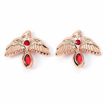 Harry Potter Fawkes Rose Gold Plated Stud Earrings - EWES00113