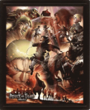Attack On Titan S3 (Epic Struggle) 3D Lenticular Poster (Framed) - EPPL71528