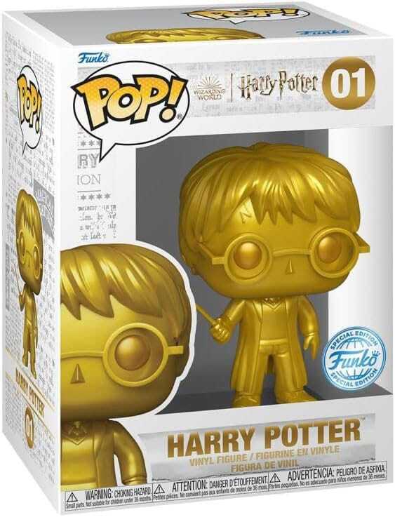Funko POP!Harry Potter Movies Vinyl Figure Gold Harry Potter *Exclusive Version* #01