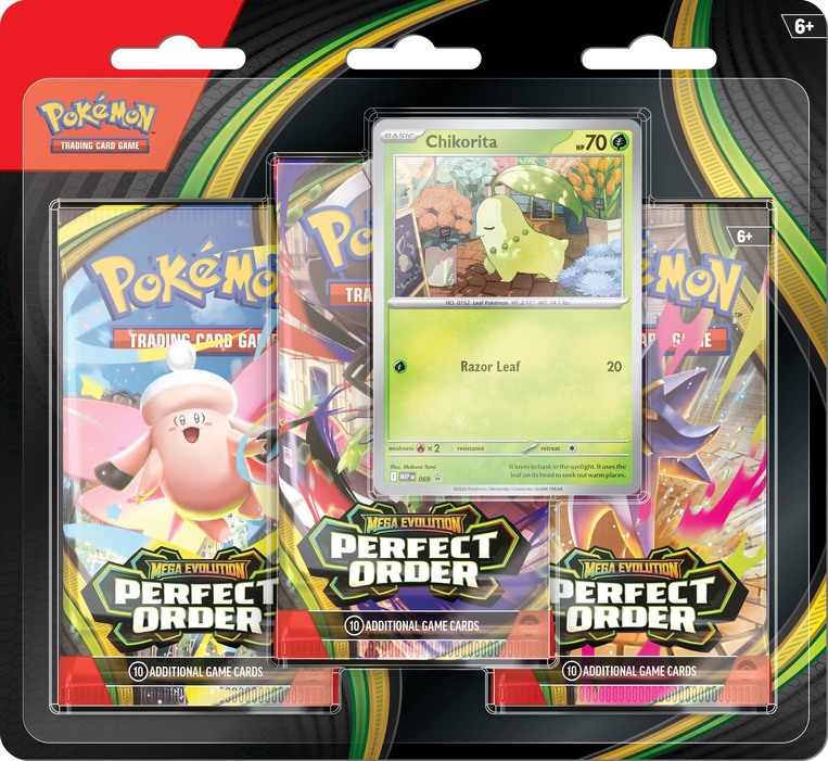 Pokémon TCG: Mega Evolution - Perfect Order - 3-Pack Blister Bundle - POK103751