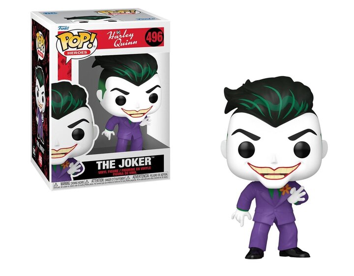 Funko POP! DC Heroes: Harley Quinn Animated Series - The Joker Figure #496