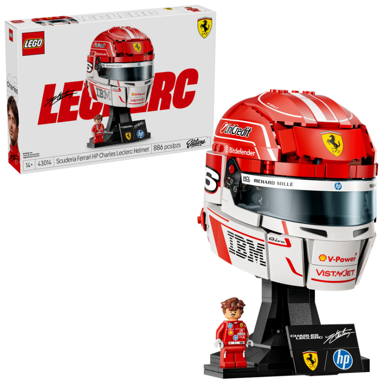 LEGO Scuderia Ferrari HP Charles Leclerc Helmet - 43014