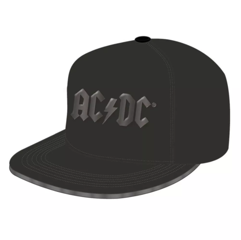AC/DC Snapback Cap Shiny Black Logo (black) - ACD01798SBB