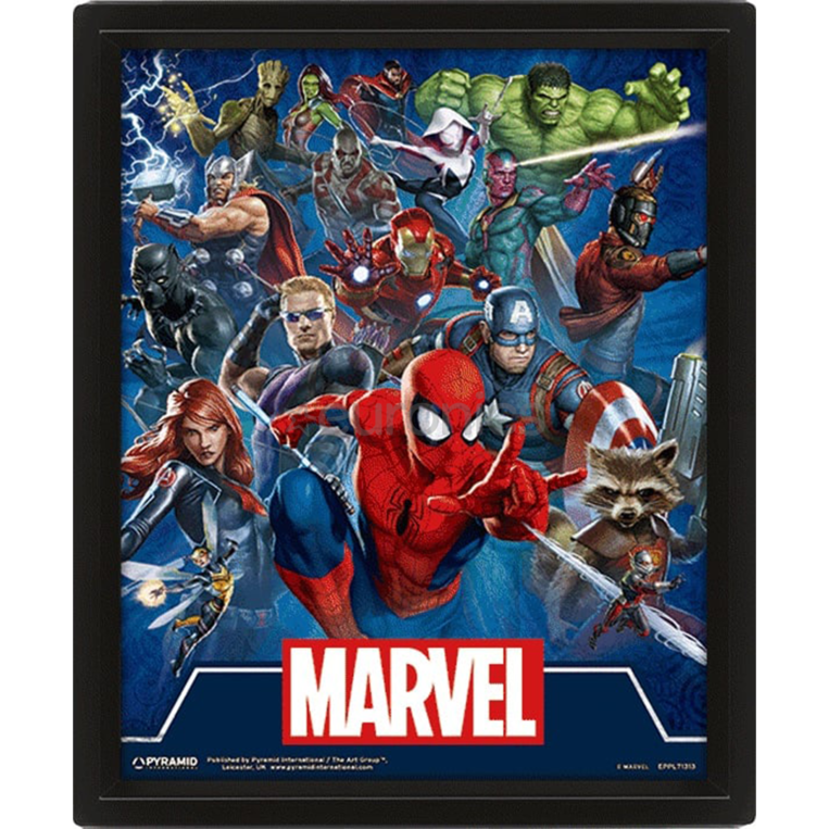 Marvel Cinematic Icons - 3D Lenticular PVC Poster 26 x 4cm - EPPL71313