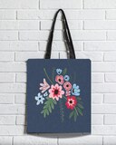 Τσάντα Υφασμάτινη Σουέτ Με Φερμουάρ Γάτα Ροκοκό - 6675082587646