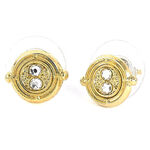 Harry Potter Time Turner Gold Plated Stud Earrings - EWES0100