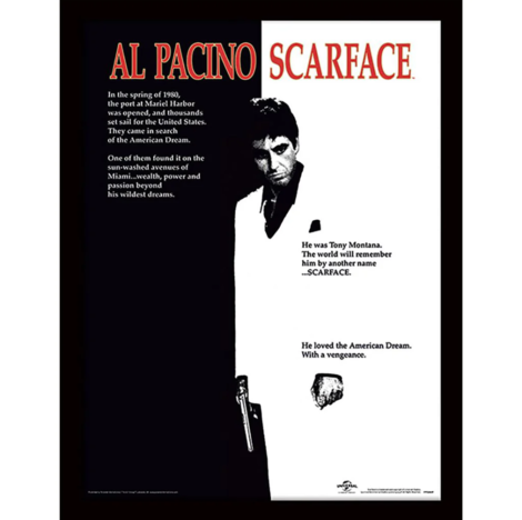 Scarface (One-Sheet) Wooden Framed 30x40cm Print - FP12461P