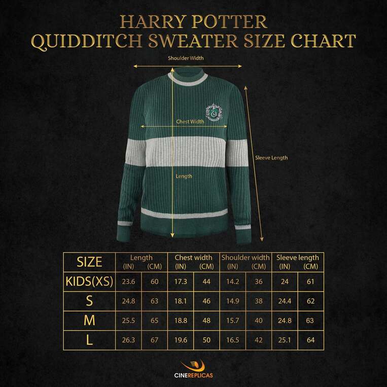 Harry Potter - Slytherin Quidditch Sweater - CR1522- L