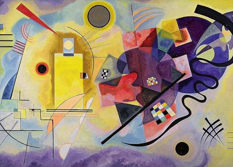 Ravensburger Puzzle Kandinsky Yellow Red Blue 1000 pcs - 12000023