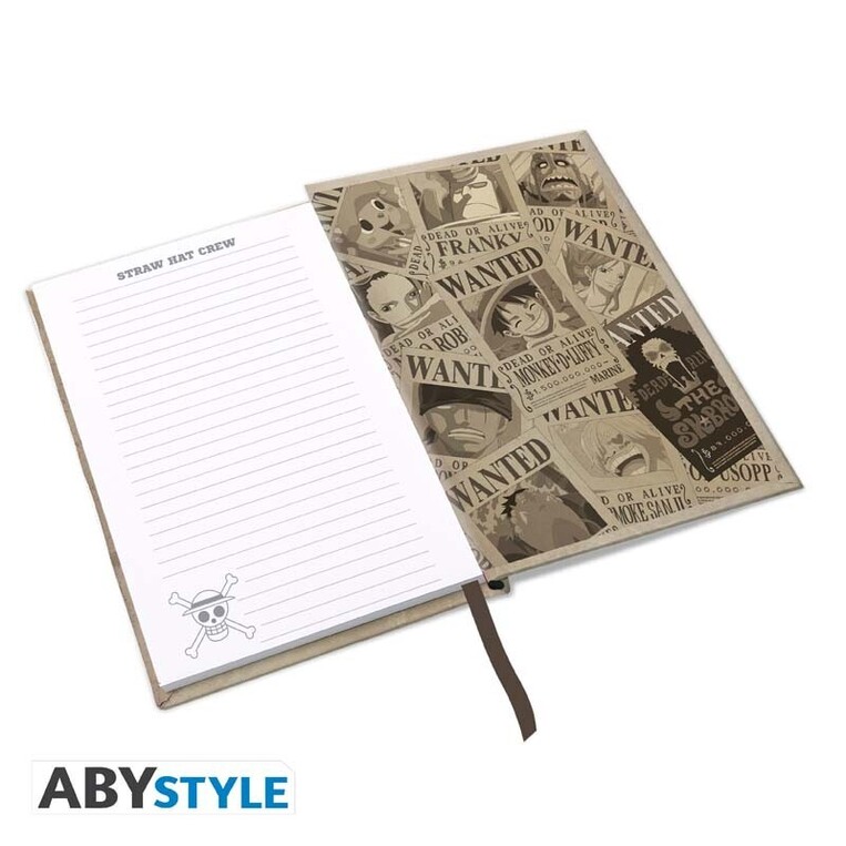 One Piece - A5 Notebook "Wanted Luffy" - ABYNOT111