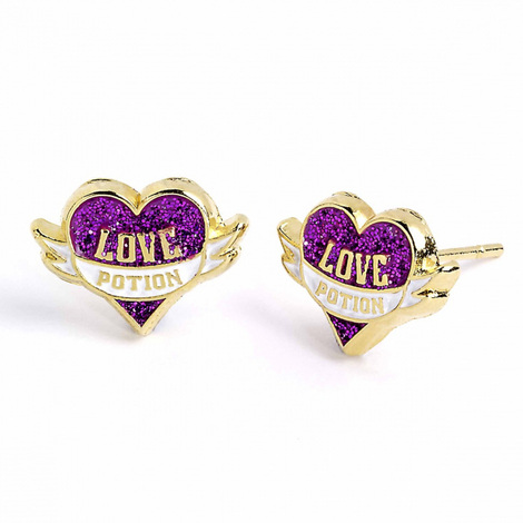 Harry Potter Gold Plated Love Potion Stud Earrings - EWES0053