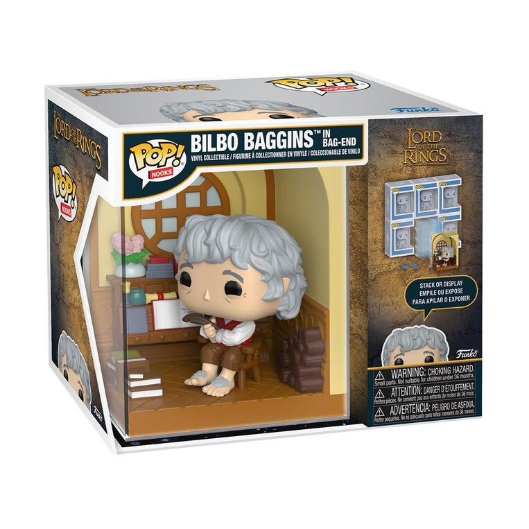Funko Pop! Nooks: The Lord of The Rings - Bilbo Baggins in Bag-End Vinyl Figure