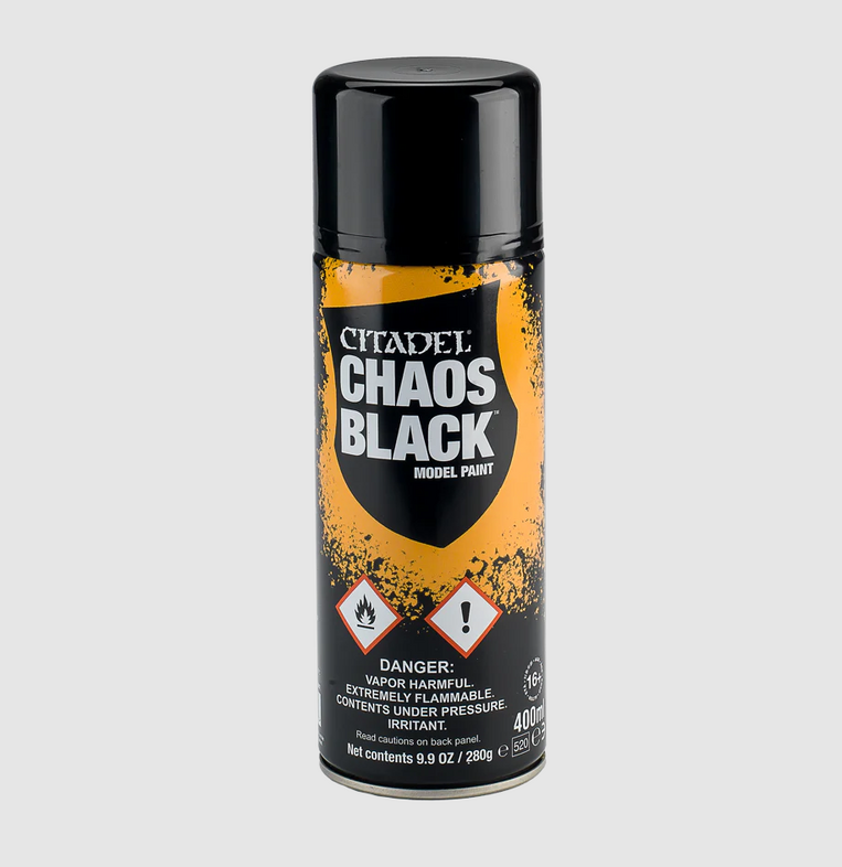 Citadel Spray - Colour: Chaos Black Spray 62-02