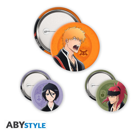 Bleach Tybw Badge Pack - Ichigo, Rukia, Renji - ABYACC581