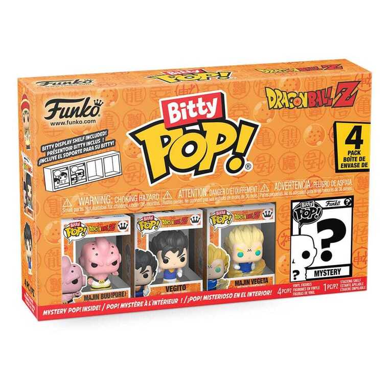 Funko Bitty POP! Dragon Ball - Majin Buu, Vegito, Majin Vegeta & Chase Mystery 4-Pack Figures