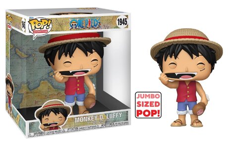Funko POP! One Piece - Monkey D. Luffy (Stretching) #1945 Jumbosized Figure (Exclusive)