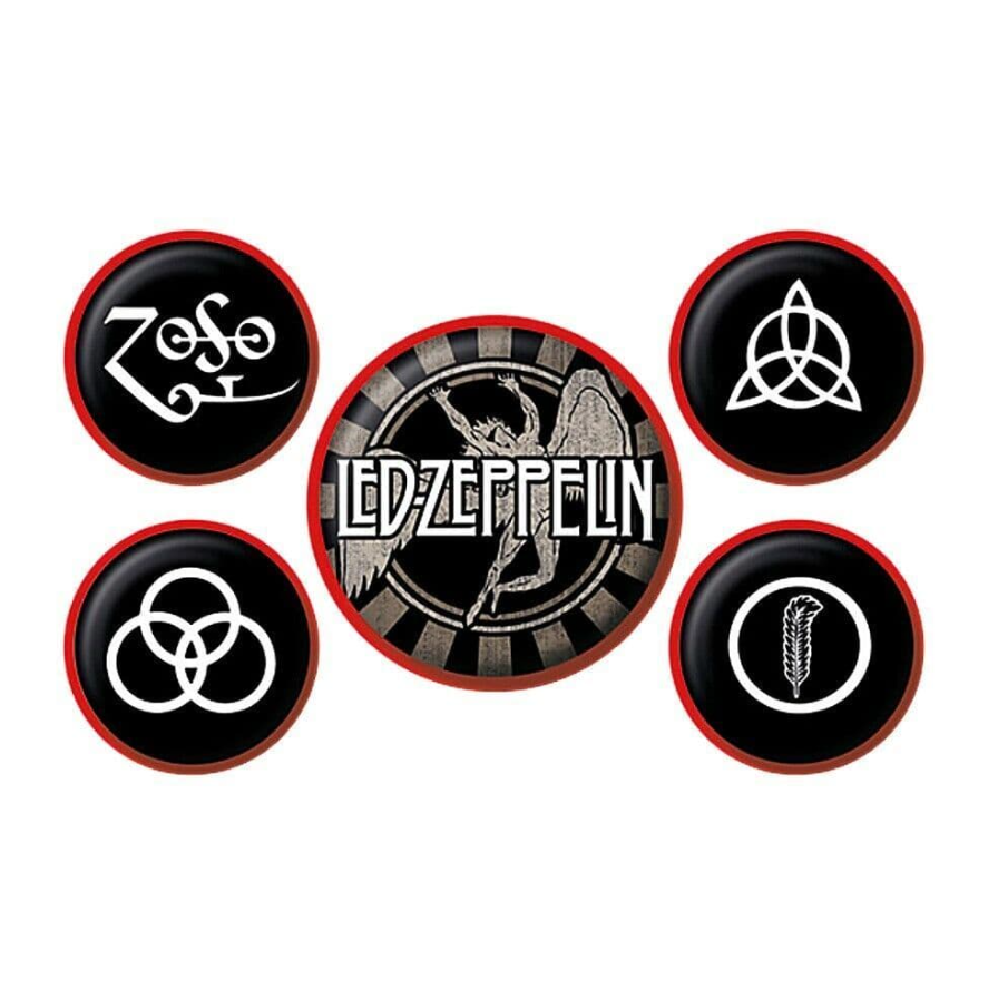 Led Zeppelin Symbols Badge Pack BP80660 Μπρελόκ & Gadgets Funbox