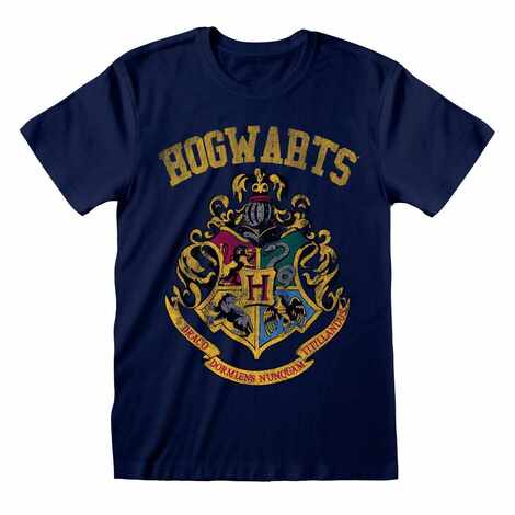 Harry Potter -Hogwarts Faded Crest T-Shirt - HAR03352TSC