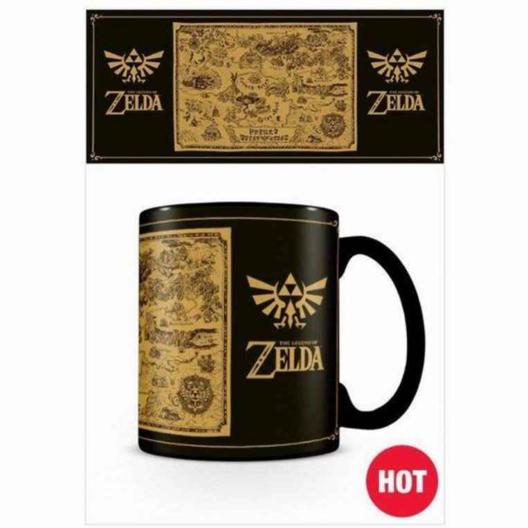 Legend of Zelda Heat Change Mug Silhouette and Map 315 ml - SCMG24878