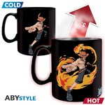 One Piece - Mug Heat Change - 460 ml (ceramic) - Luffy & Ace - ABYMUGA443