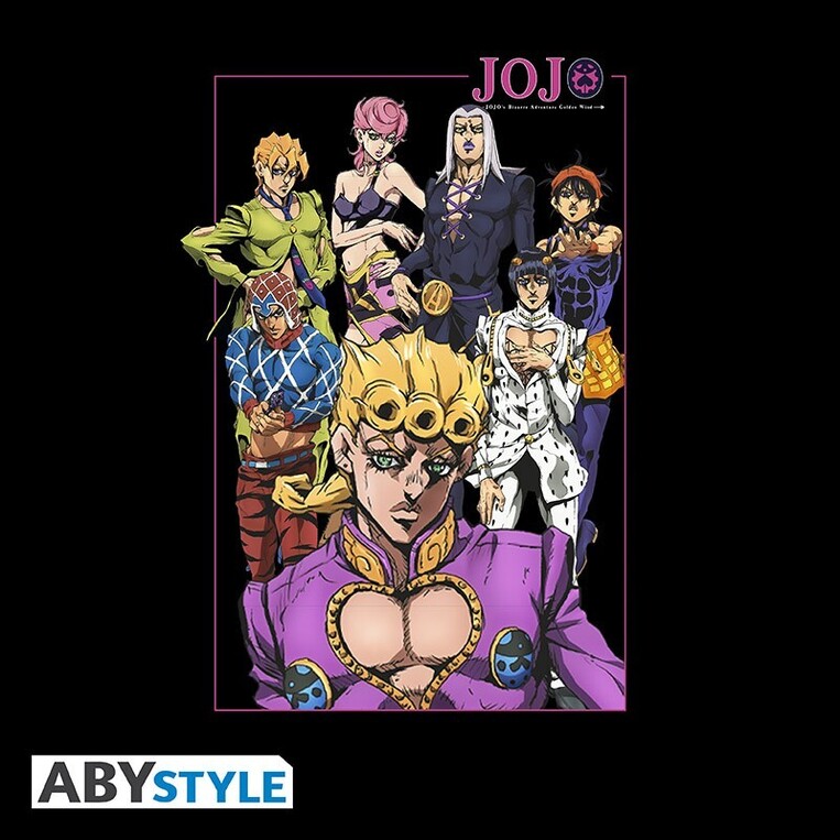 Jojo's Bizarre Adventure - Tshirt "Group" Man Ss Black - ABYTEX817