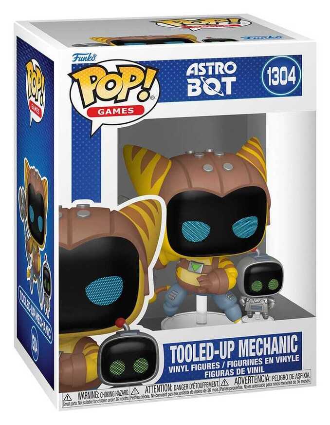 Funko Pop! Games: Astro Bot - Tooled-Up Mechanic #1304 Vinyl Figures