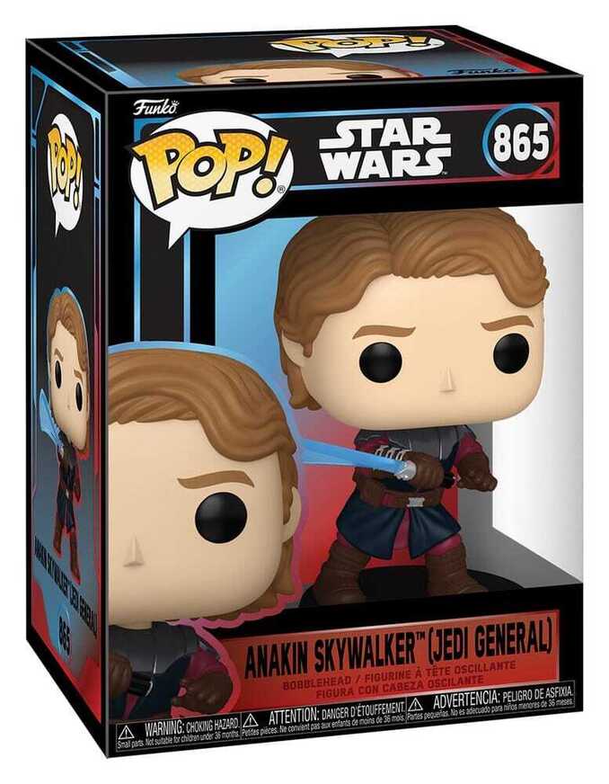 Funko Pop!: Star Wars - Anakin Skywalker (Jedi General) #865 Bobble-Head Vinyl Figure