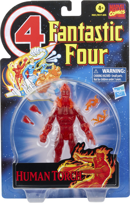 Marvel Legends Series Retro Fantastic Four The Human Torch 6" - F0351