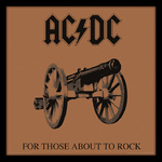 AC/DC (For Those About To Rock) Album Cover Wooden Framed Print 31.5 x 31.5cm - ACPPR48062