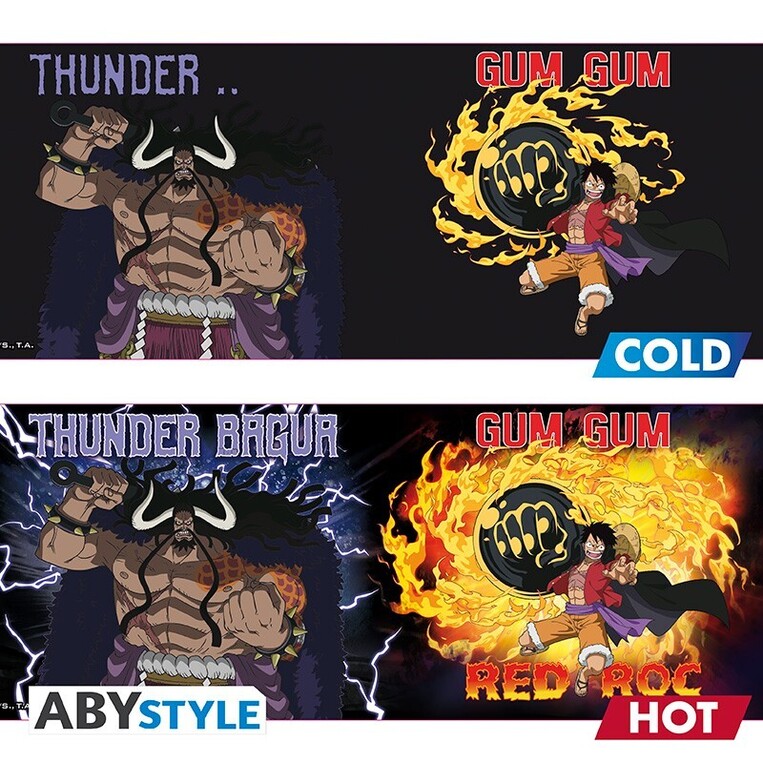 One Piece - Mug Heat Change - 460 ml (ceramic) -Luffy vs Kaido - ABYMUGA411