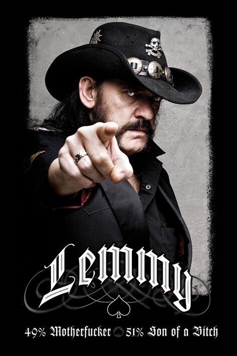 Motorhead Lemmy (49% Mofo) Maxi poster 61 x 91.5cm - PP31980