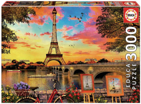Educa Puzzle Sunset in Paris 3000 pieces - 017.675