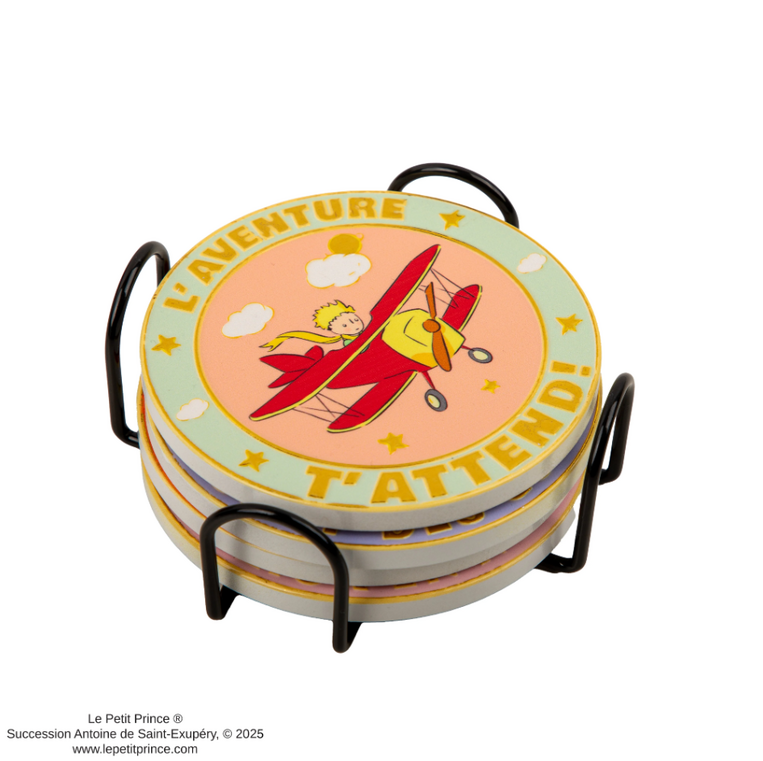 Le Petit Prince Set of 4 Ceramic Coasters - CR4161