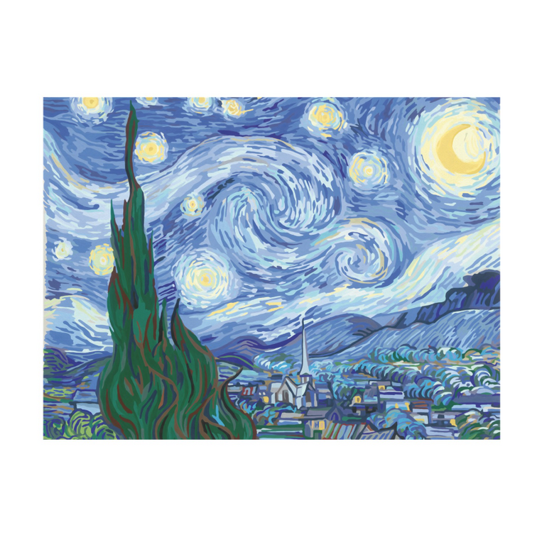 Ravensburger Canvas: Van Gogh: Starry Night (Numbered Drawing Kit) - 05-23915